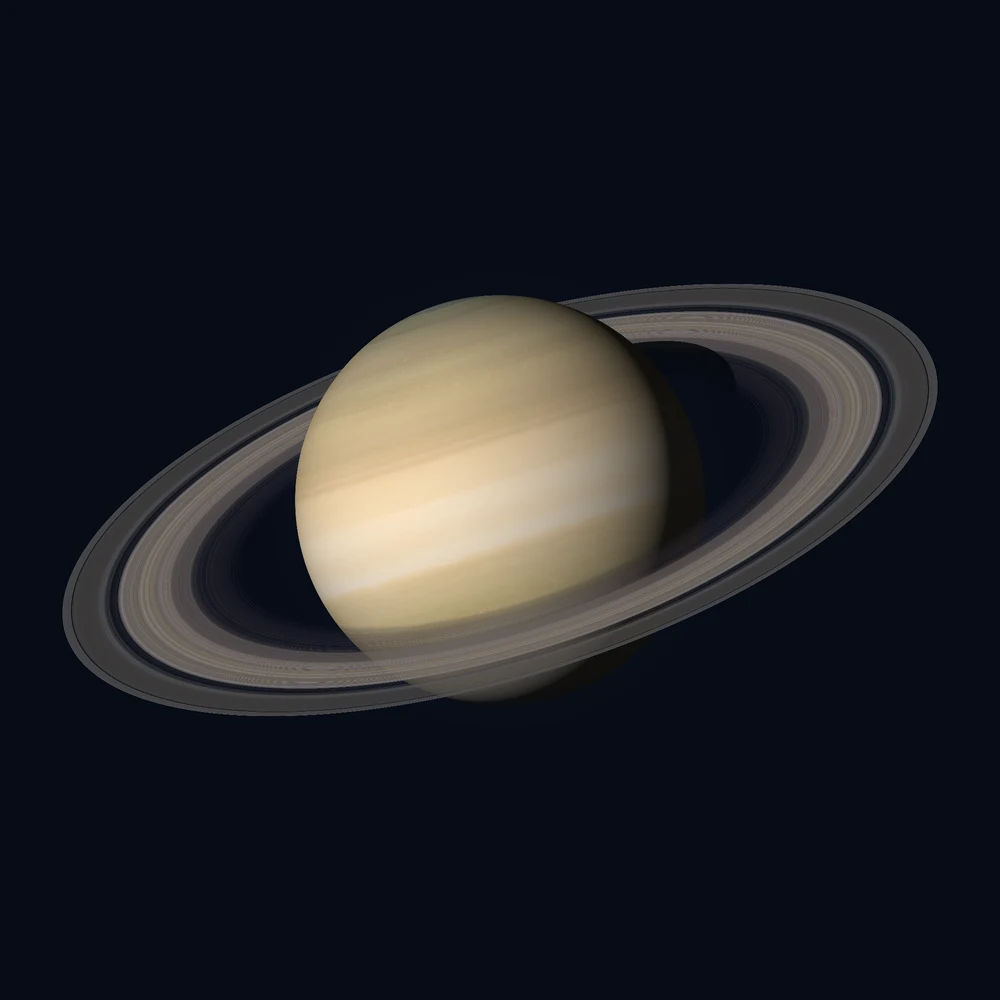 土星的天体渲染图