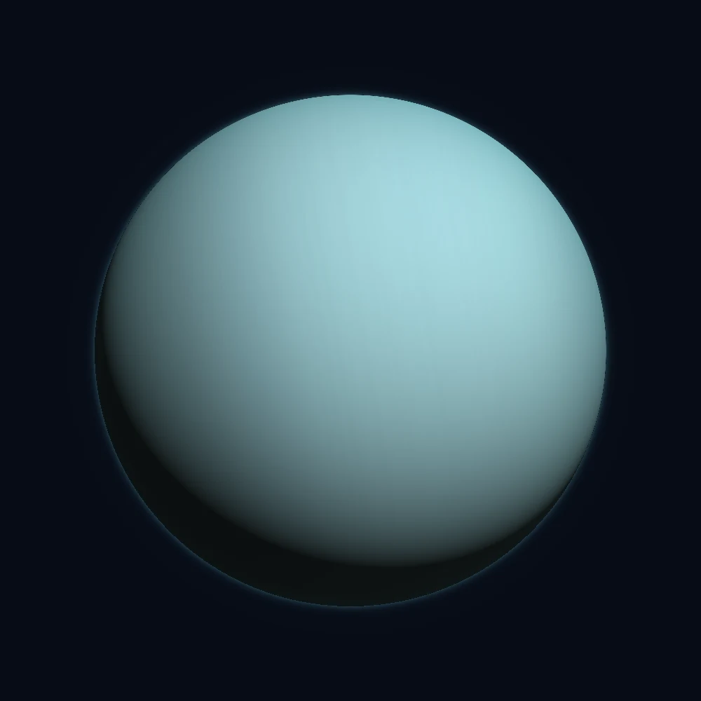 天王星的天体渲染图